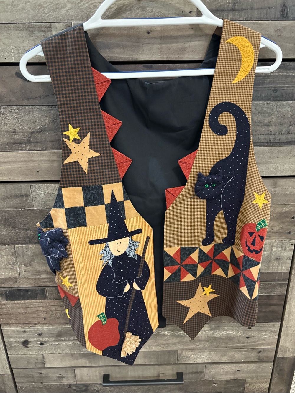 Vintage 90s Handmade Halloween Quilted Vest 🎃